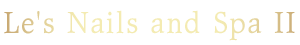 Le’s Nails and Spa II logo